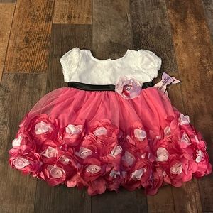 Nannette Baby Pink Floral Formal Dress